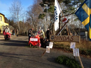 Scouterna på julmarknad