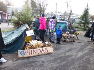 Scoutkåren på julmarknad